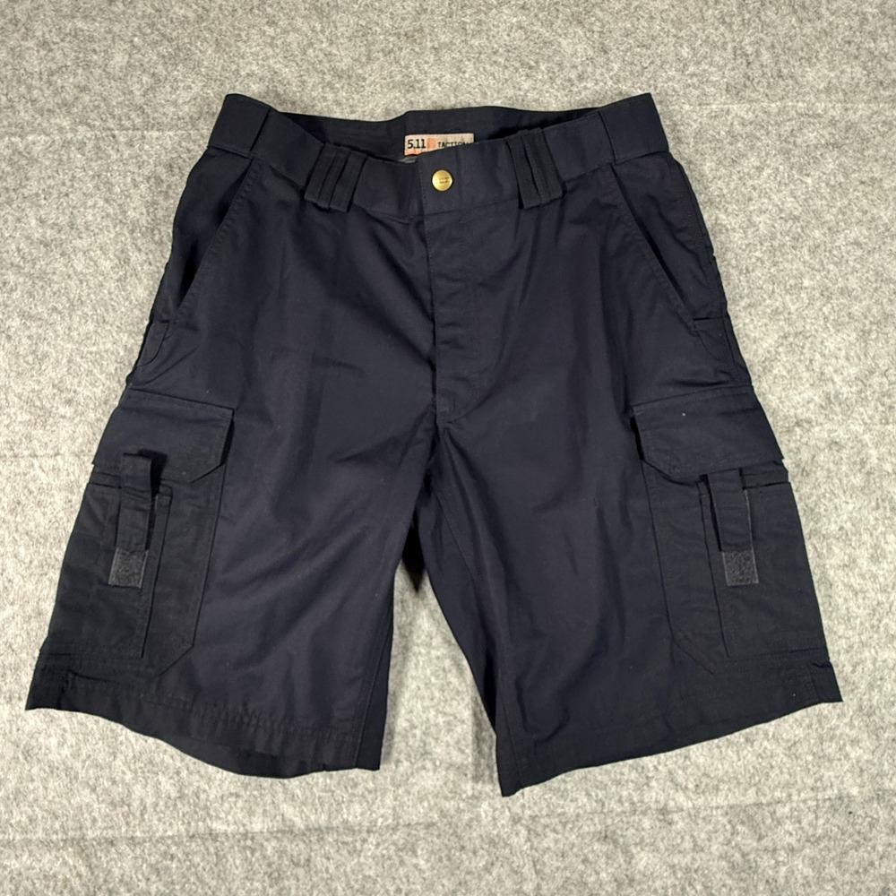 5.11 Tactical Cargo Shorts Mens 34 Black Apex Canvas Utility Workwear Outdoor